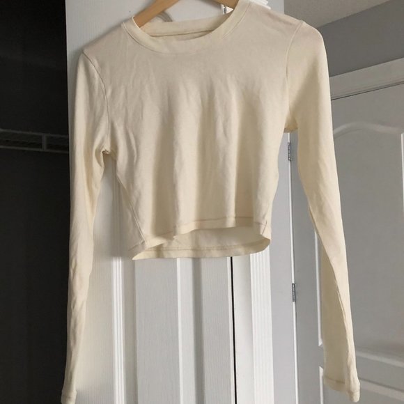 Ribbed white long sleeve - Picture 2 of 2